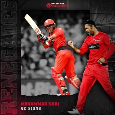 Mohammad Nabi returns to Melbourne Renegades for BBL 10