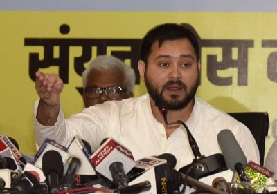 NDA leaders desperate as Grand Alliance gains ground: Tejashwi