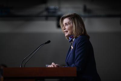 Pelosi hopes stock market selloff to reach Covid-19 relief deal