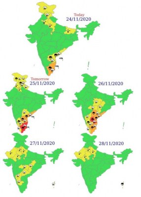 Andhra braces for Nivar, dispatches SDRF, NDRF teams to Nellore