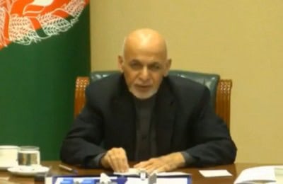Ghani calls for immediate ceasefire at Geneva conference