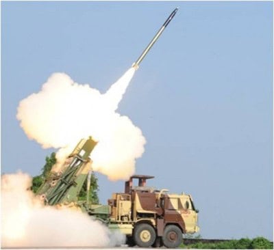 India successfully test fires advanced version of Pinaka rocket