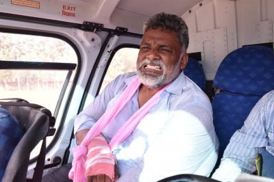 JAP chief's stage collapses in Muzaffarpur, sustains hand fracture