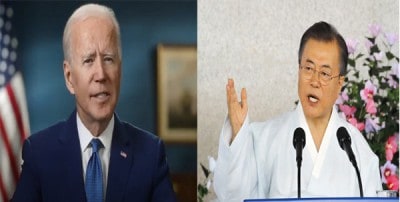 Moon, Biden to hold talks over phone soon: Official