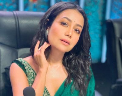Neha Kakkar shares glimpses of first Karwa Chauth with husband Rohanpreet