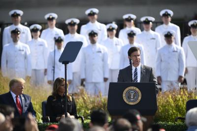 Pentagon spokesman denies report on Esper's resignation plan