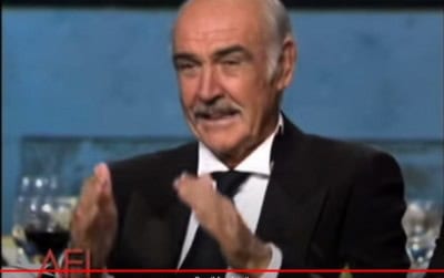 Rare video shows Brosnan paying tribute to Connery