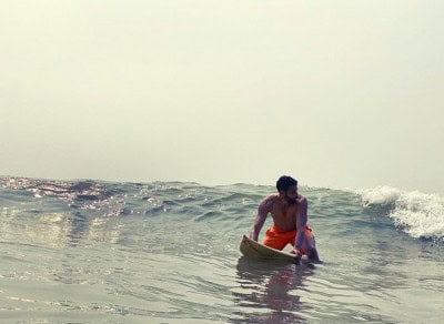 Siddhant Chaturvedi goes surfing