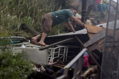 Tropical storm Eta makes landfall in Florida