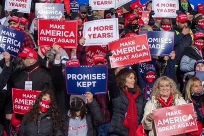 Trump supporters protest against Biden-Harris win