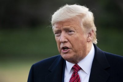 Where's Trump? On the golf course