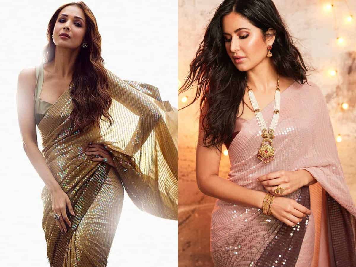 Fashion Face-off: Malaika Arora or Katrina Kaif, who pulled off Sequin Saree better?