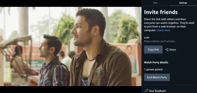 Amazon Prime Video comes out with social viewing experience in India
