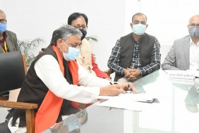 Sushil Modi files nomination for Rajya Sabha bypolls