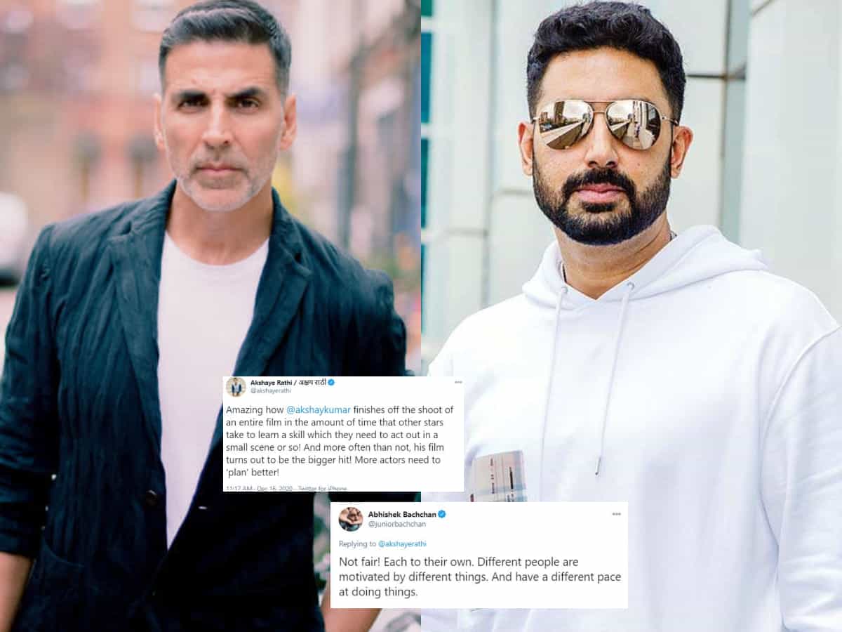 Jr. Bachchan argues with film exhibitor who pulled down other stars to praise Akshay