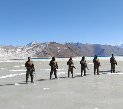ITBP's R-Day march with Tricolour at 17,000 ft