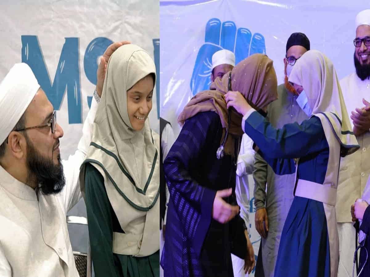 Motivation program under M S Education, orphan studentsfelicitate successful Med students