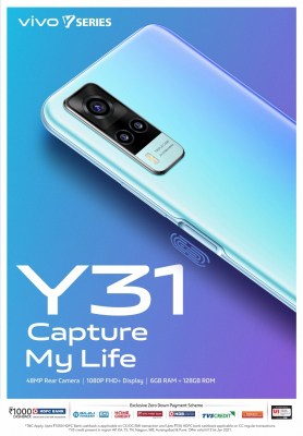 Vivo Y31 with 48MP AI triple camera launched at Rs 16,490