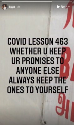 Kajol: Always keep the promise you made to yourself