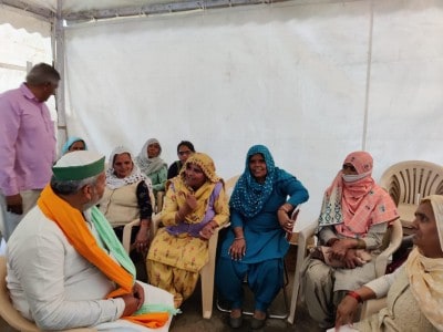 Rohtak women reach Ghazipur to express solidarity with protestors