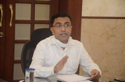 Goa CM administered Covid-19 vaccine