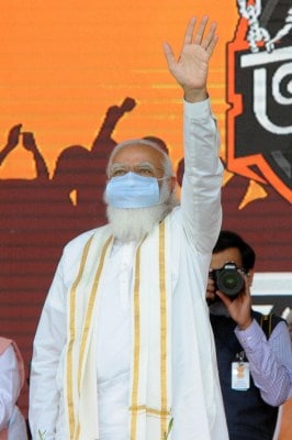 PM to address rally to mark 3 yr of BJP govt in Tripura