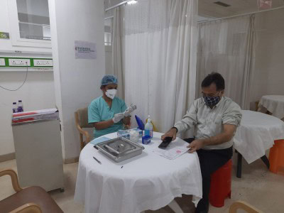 People queue up for Covid jabs at Gzb pvt hospitals