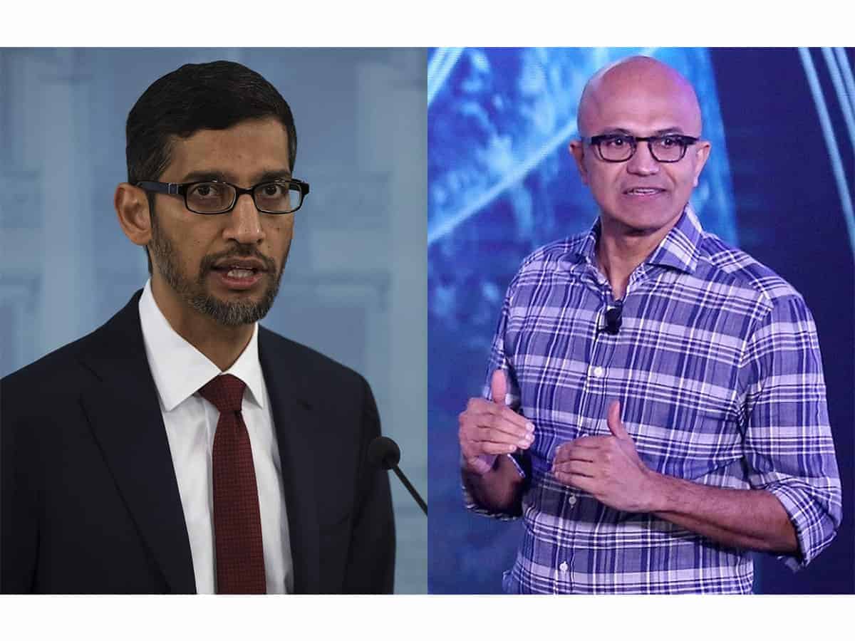 Pichai, Nadella engage in war over online news