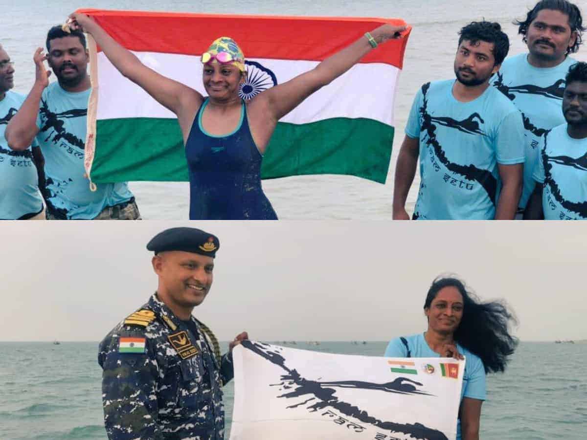 Hyd-based entrepreneur Syamala becomes second Indian woman to conquer Palk Strait