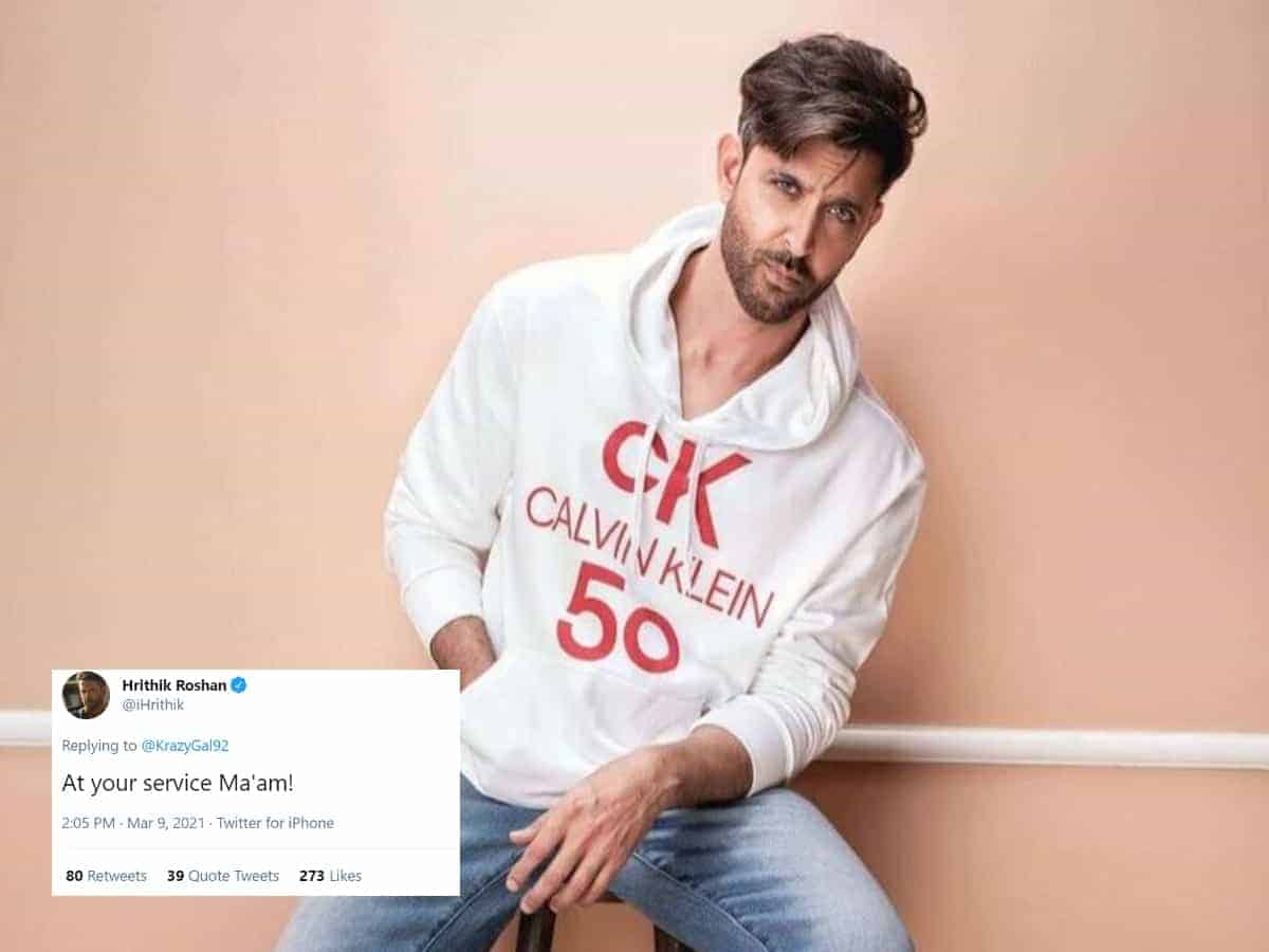 Hrithik Roshan's reply to fan on Twitter got her free AC service, here's how