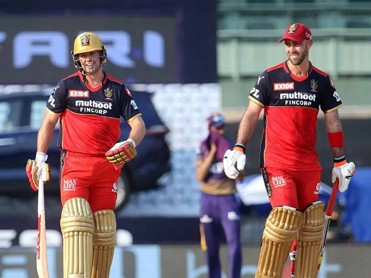 IPL 2021: Maxwell, ABD masterclass propel RCB to 204/4 against KKR