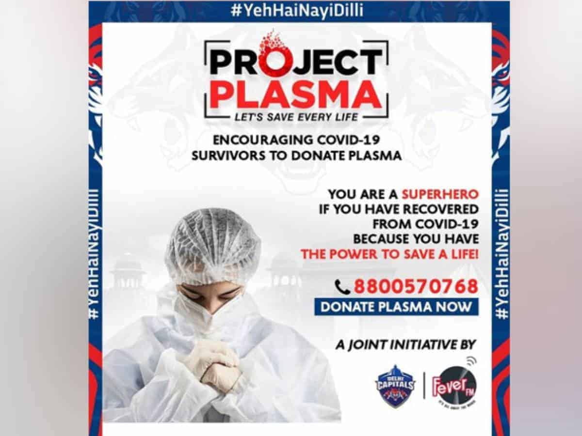 IPL 2021: Delhi Capitals encourages COVID-19 survivors to donate plasma