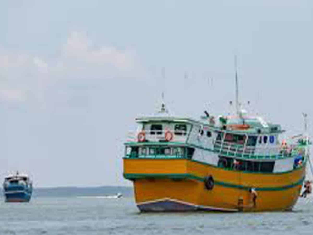 Fishing boat crashes into ship off Indonesia's west Java, 17 missing