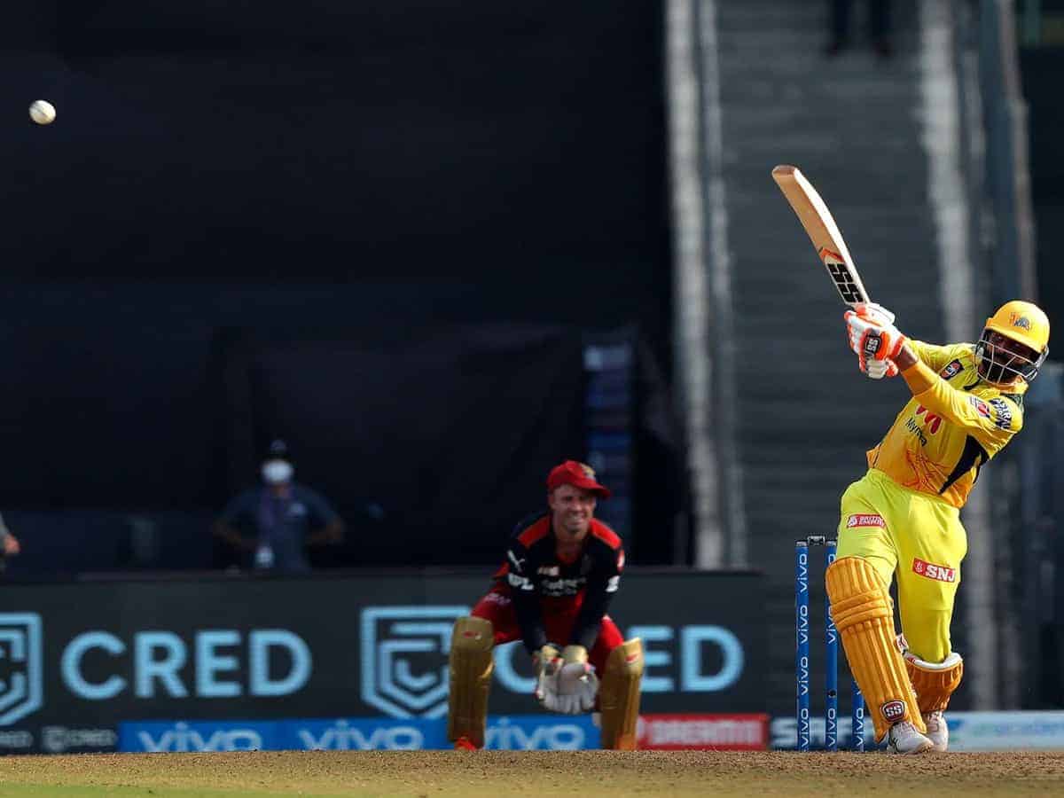 IPL 2021: Jadeja equals Gayle's record, whacks Harshal for 37 runs in an over
