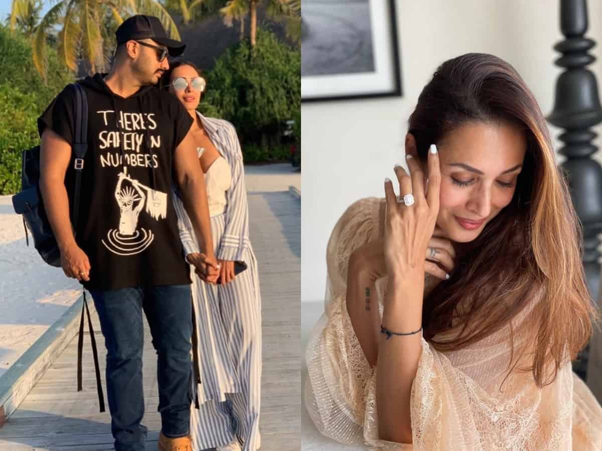Malaika Arora poses with enagagement ring; fans congratulate actress and beau Arjun Kapoor