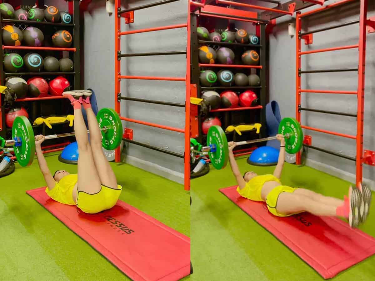 Urvashi Rautela offers glimpse into her Sunday workout