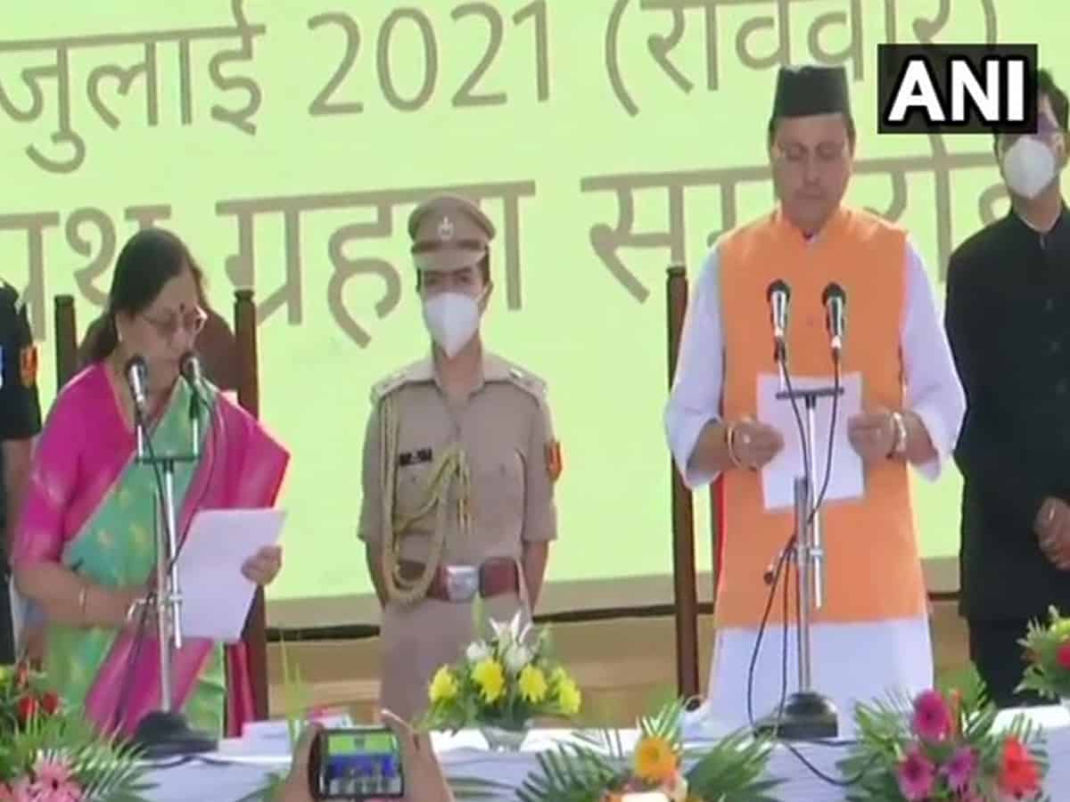 Pushkar Singh Dhami sworn in as 11th Chief Minister of Uttarakhand