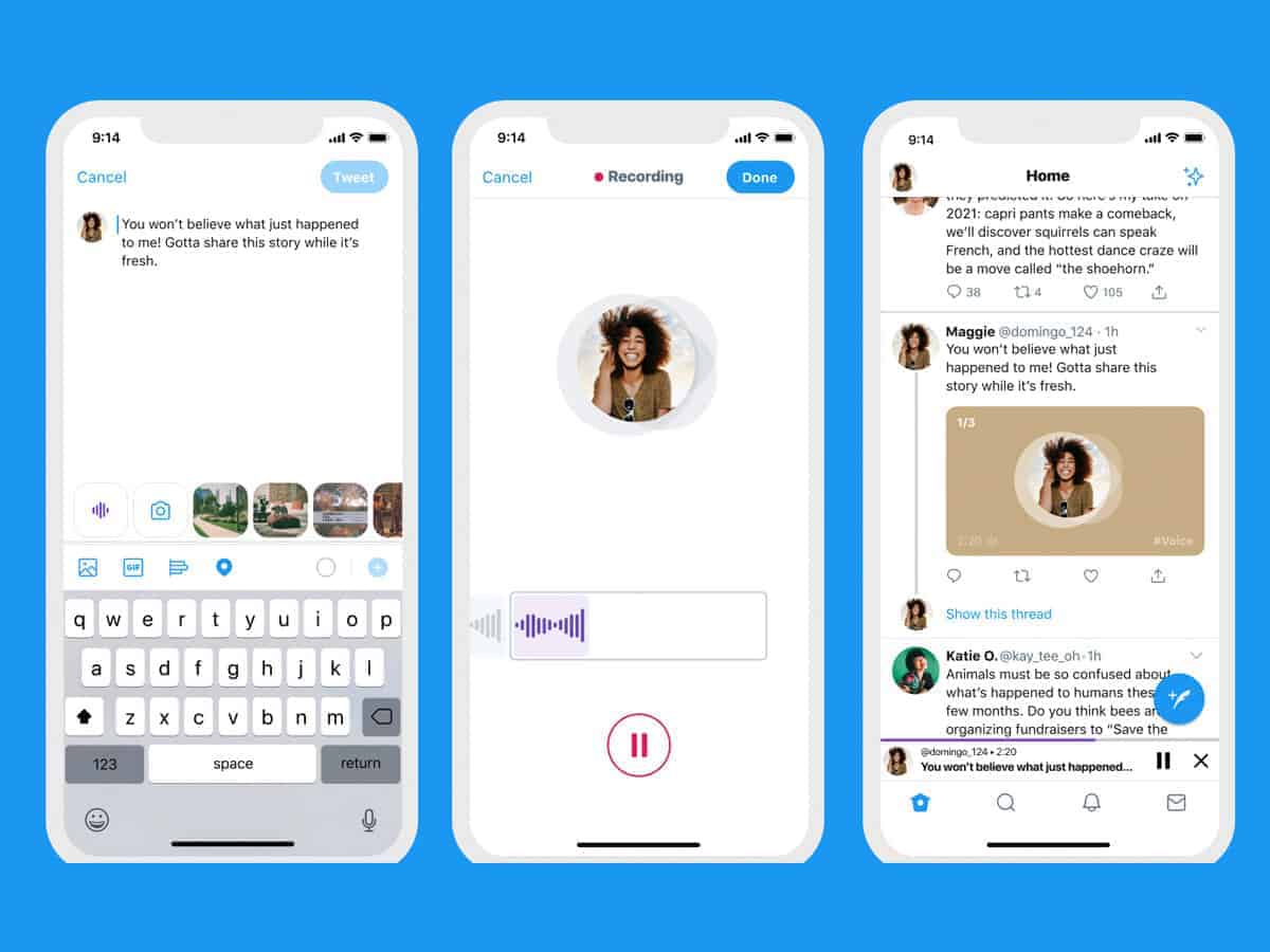 Twitter adds captions for voice tweets