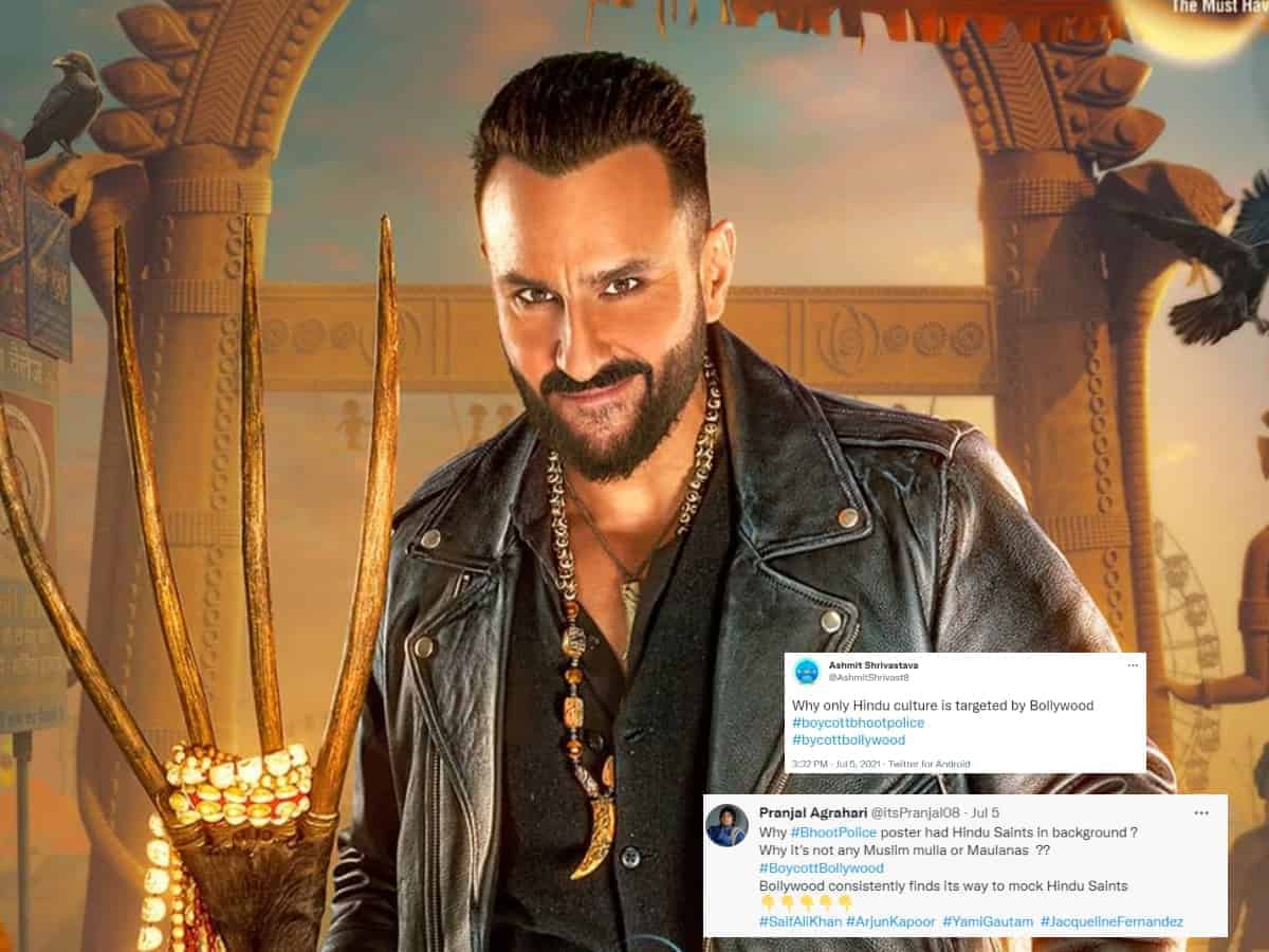 Saif Ali Khan targeted yet again as ‘Bhoot Police’ poster demeans Hindu gods