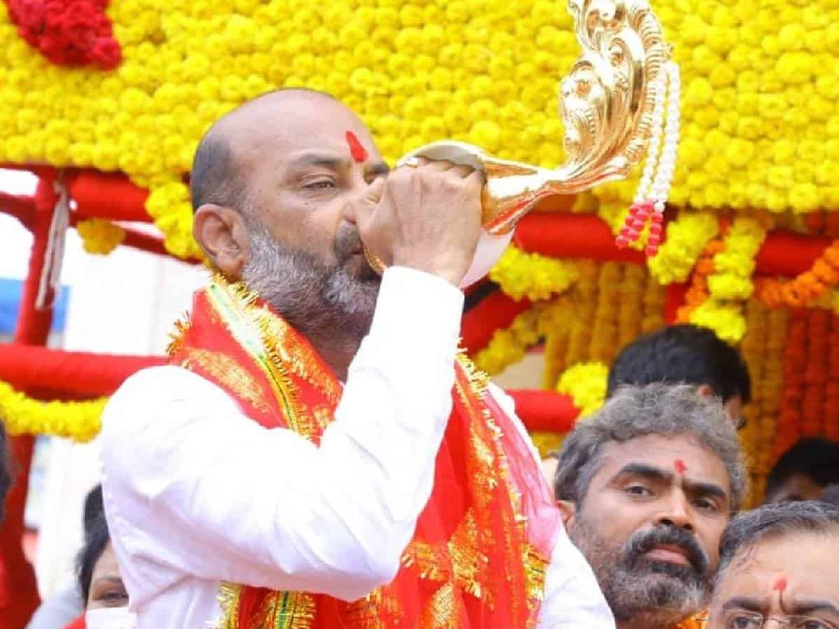'Will chase away Taliban-supporting MIM': Bandi Sanjay at padayatra launch
