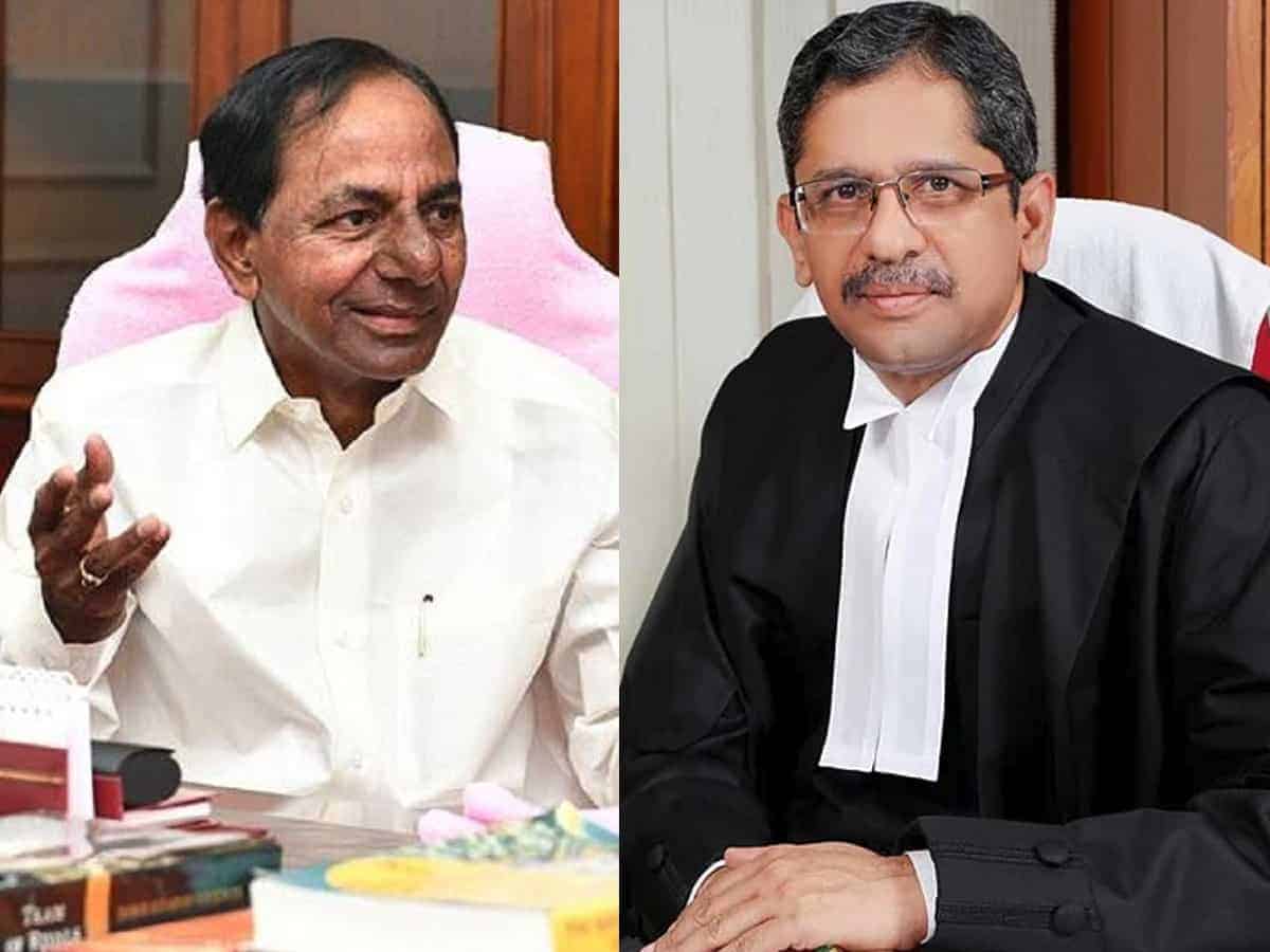 Telangana CM greets CJI on birthday