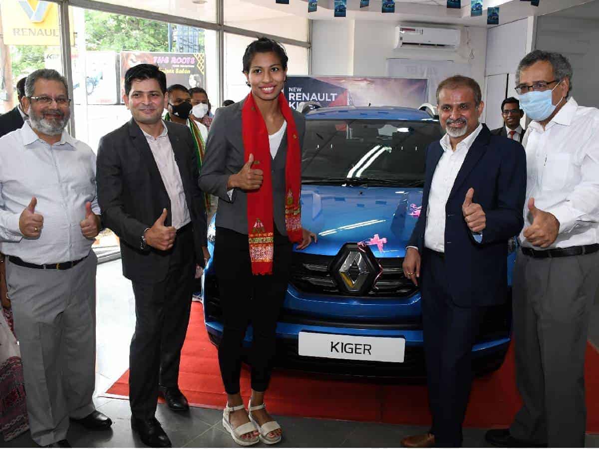 Olympic medalist Lovlina Borgohain gifted Renault Kiger