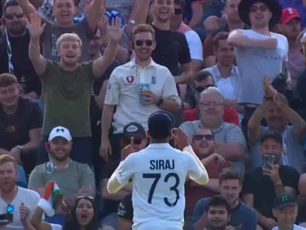 3rd test: Mohd Siraj subjected to boos from the crowd