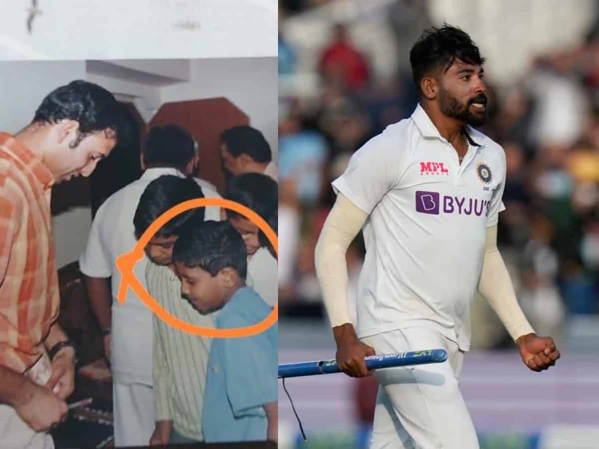 VVS Laxman shares childhood picture of Siraj to praise him