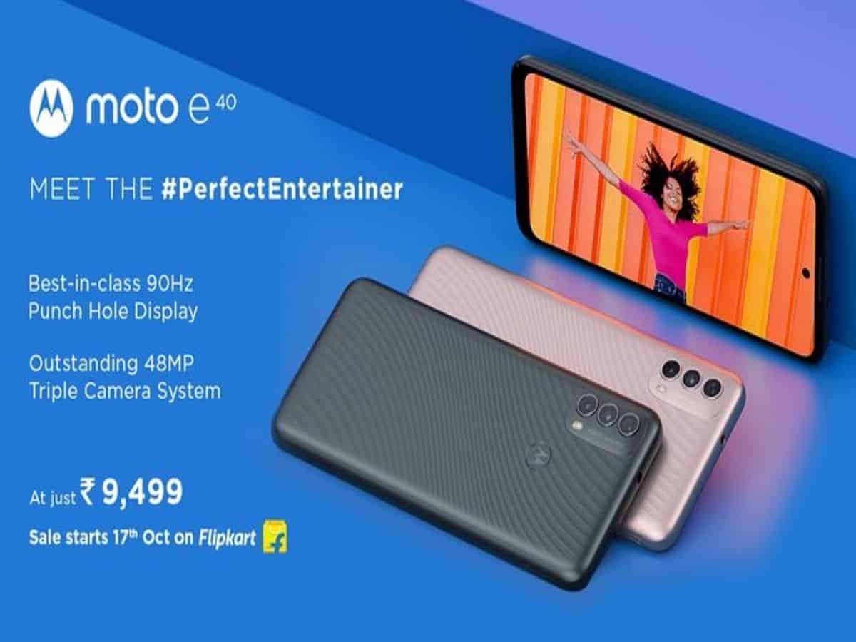 Moto E40 with 48MP camera launched in India at Rs 9,499