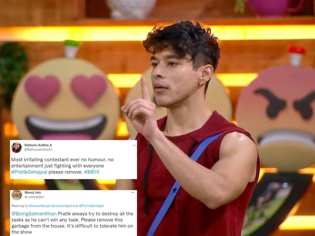 Fans demand removal of Pratik Sehajpal from Bigg Boss 15