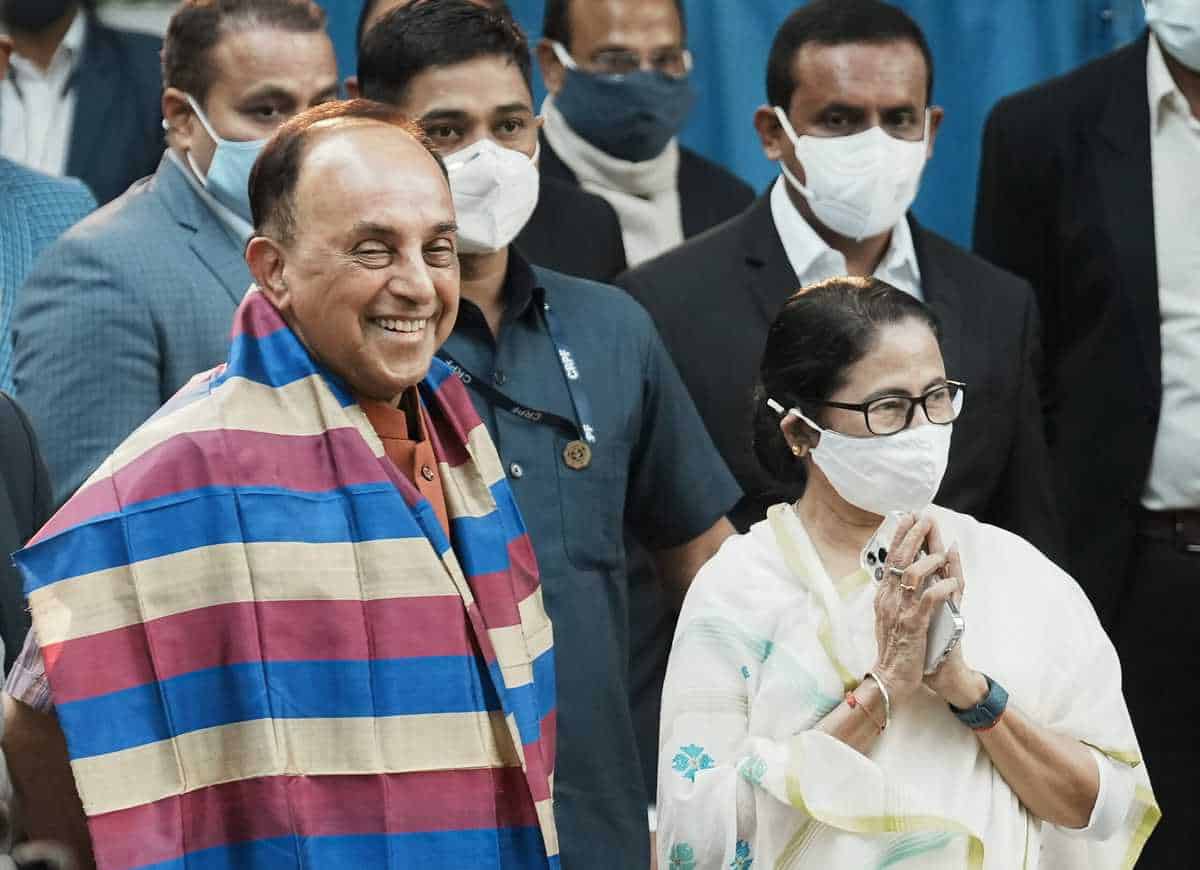 Subramanian Swamy meets Mamata Banerjee