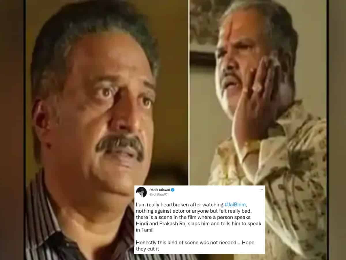 Prakash Raj's slapping scene in 'Jai Bhim' triggers debate on social media