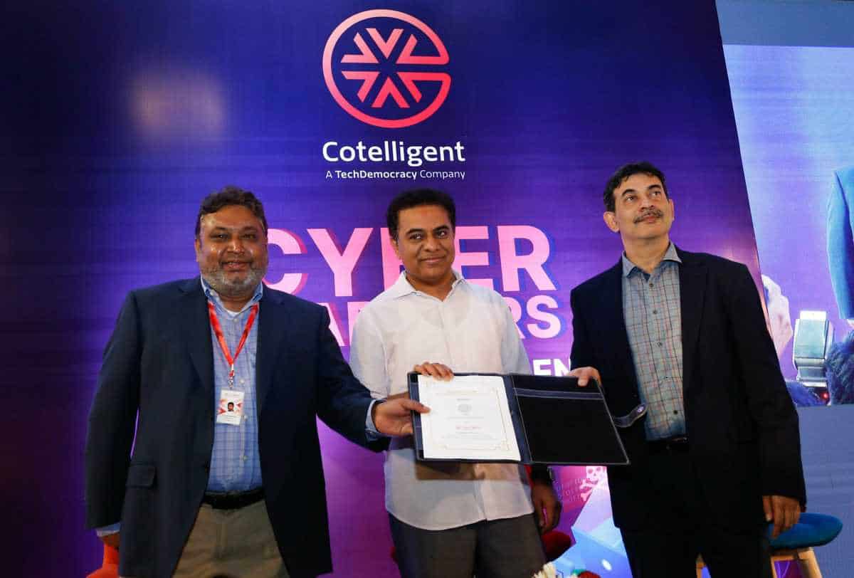 Hyderabad: KTR inaugurates Cotelligent's CoE for Cybersecurity