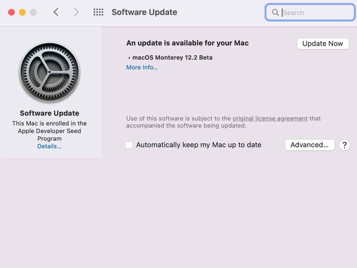 macOS 12.2 beta is now available to public testers